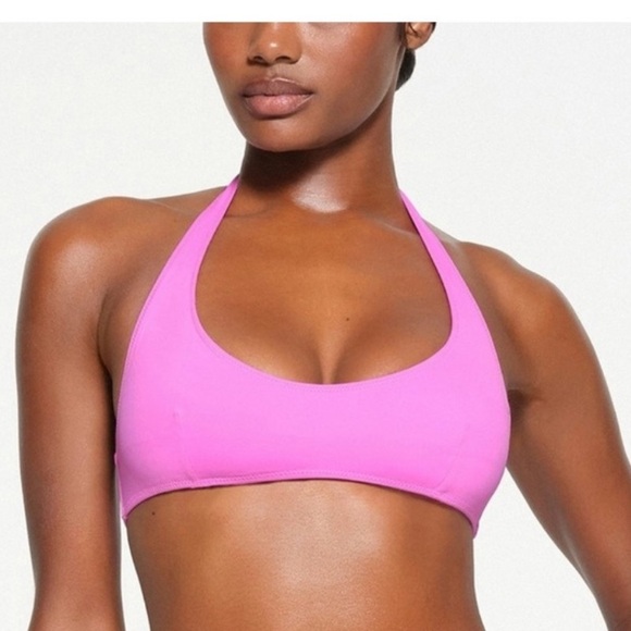 SKIMS Recycled Swim Bikini Bundle - Neon Orchid/Snow